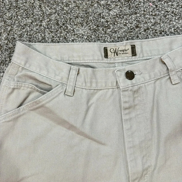 Wrangler for women’s made in the USA Cream Mom Shorts y2K Vintage size 12 - Picture 3 of 8